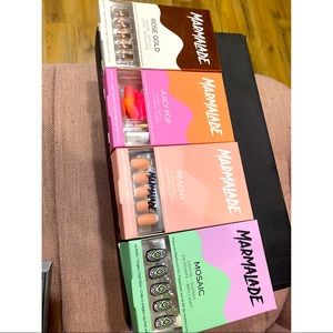 Four (4) boxes of new Marmalade Press On Nails